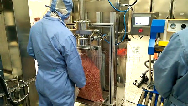 胡椒粉自動包裝機客戶案例實拍圖